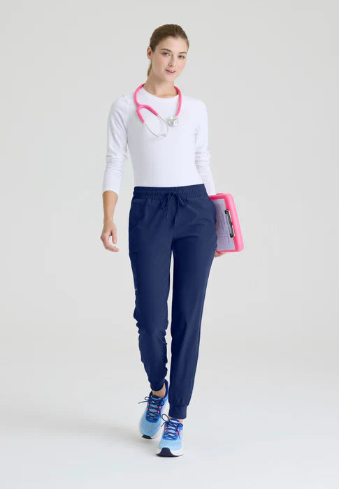 Skechers by Barco Women's Theory Low-Rise Jogger Scrub Pant SKP552